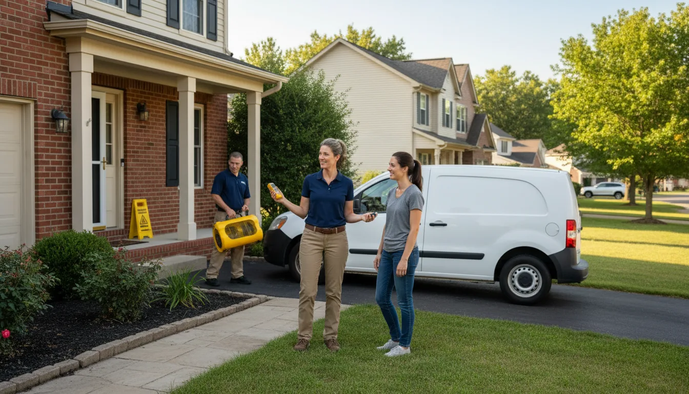 Residential water damage restoration in Zionville, NC